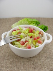 Reissalat mit Granatapfel