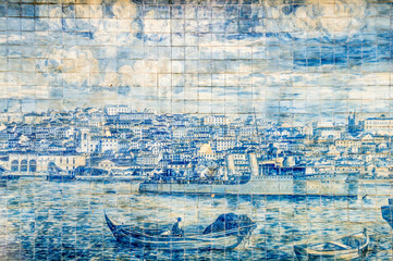 Fototapeta na wymiar vintage portuguese tiles