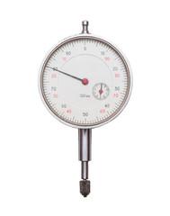 Depth gauge on white