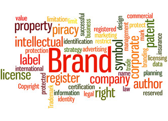 Fototapeta premium Brand, word cloud concept 5