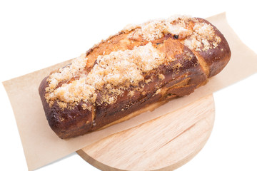 Delicious cake with crunchy sugar. 