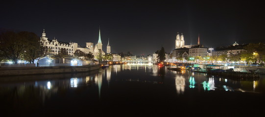 Zürich at dark night