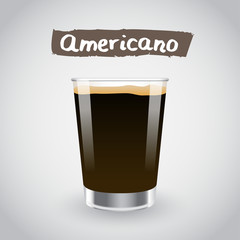 Vector Illustration : Americano