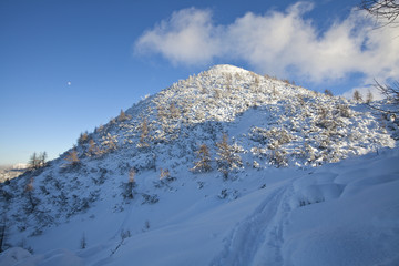 Obraz premium Der Lackenkogel mit Halbmond