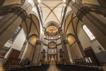 Toscana,Firenze,interno del Duomo.