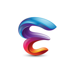 Business Marketing Colorful Letter E Logo