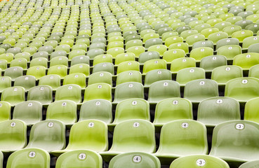 Obraz premium Sitzplatzangbot im Fussballstadion