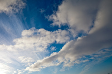 панорама синего неба