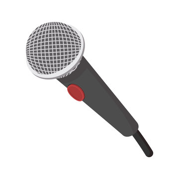 Microphone cartoon icon
