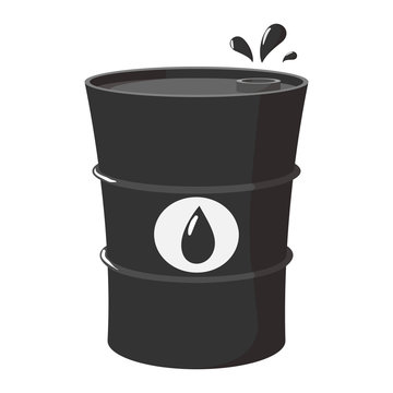 Metal oil barrel cartoon icon Stock Vector | Adobe Stock