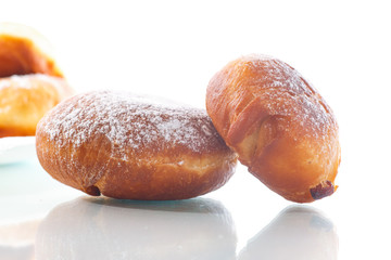 fried donuts with quince inside