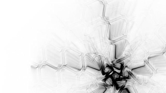 Abstrakte Animation, wei&szlig;er Hintergrund