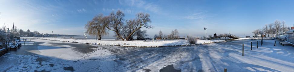 Steinhude Promenade Winter Panorama