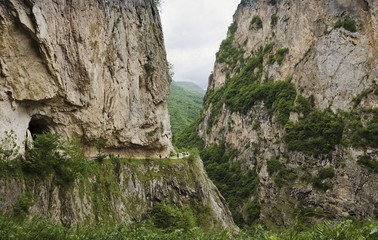 Excursion to Chereksky gorge. Caucasian mountains.Kabardino-Balkaria.