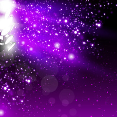 Spotlights on stage with light