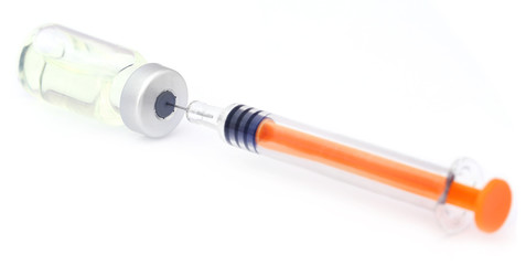 Fototapeta premium Syringe with vial
