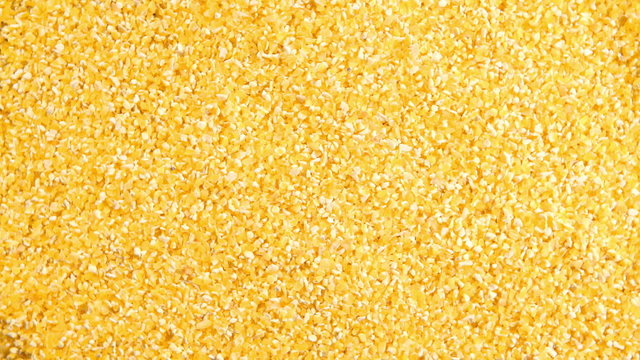 Rotation of a corn grits (background)
