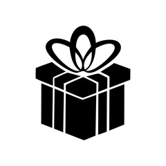 Gift box simple icon