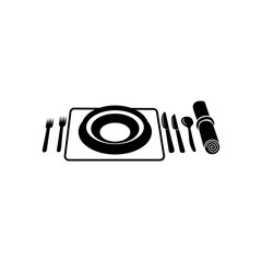 Wedding utensils simple icon