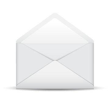 White Envelope Template : Vector Illustration