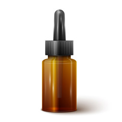 glass bottle with pipe dropper