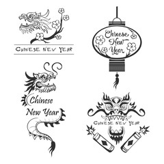 Happy new year 2016. Chinese symbols