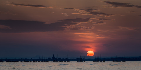 Sonnenuntergang am Bodensee