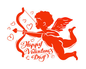 greeting card happy Valentine's day. vector illustration