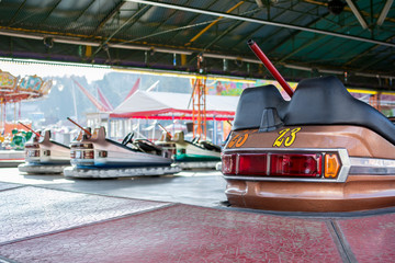 Electric car in the amusement park