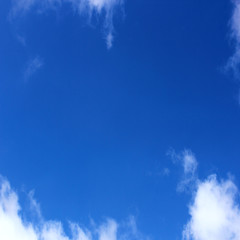 blue sky with cloud closeup