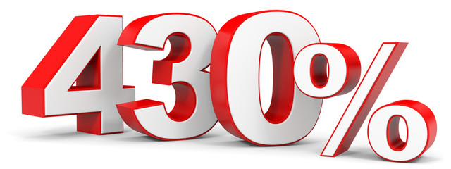 Discount 430 percent off.