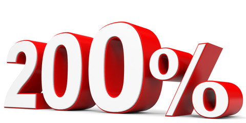 Discount 200 percent off.