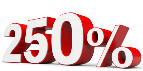 Discount 250 percent off.