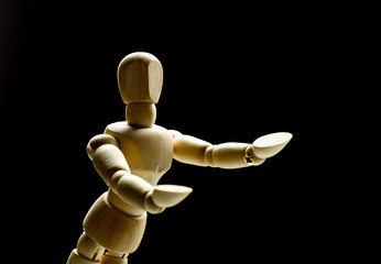 Human wood manikin