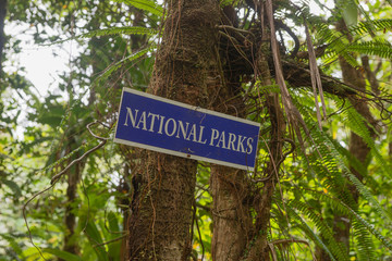 Fototapeta premium Schild Nationalpark