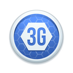 3G technology button sign