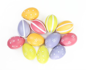 Colorful easter eggs