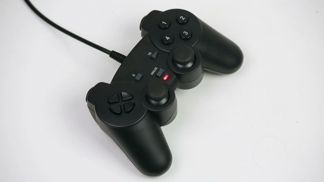 Gamepad on a white background