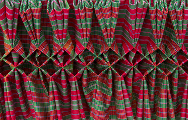 Tartan Cloth Fabric or Plaid Check Fabric loincloth Thai Style is commonly called pah-kah-mah