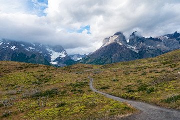 Fototapeta premium Landscape at Torres del Paine, Chile
