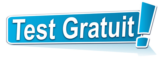 test gratuit sur étiquette bleue