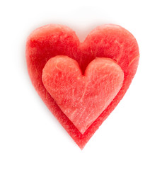 Obraz na płótnie Canvas Watermelon heart