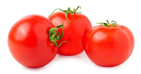 tomatoes isolated on white background