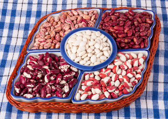 kidney beans on the kitchen table