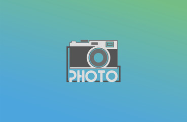 Abstract camera logo. Vector logotype design.
