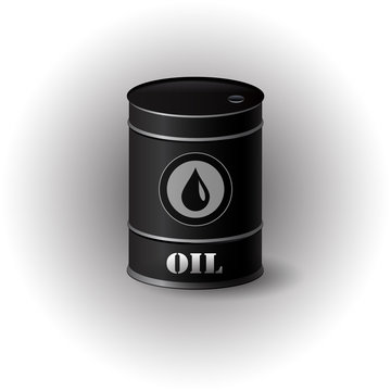 Vector illustration of  oil barrel 
