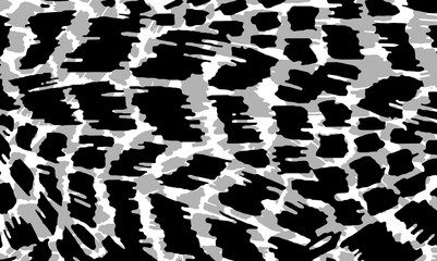Black and white animal skin texture
