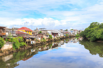 Old town beside the river at Chanthaburi