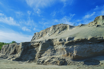 Fototapeta na wymiar mountains of Sandstone of an unusual shape