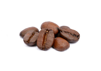coffee beans on a white background